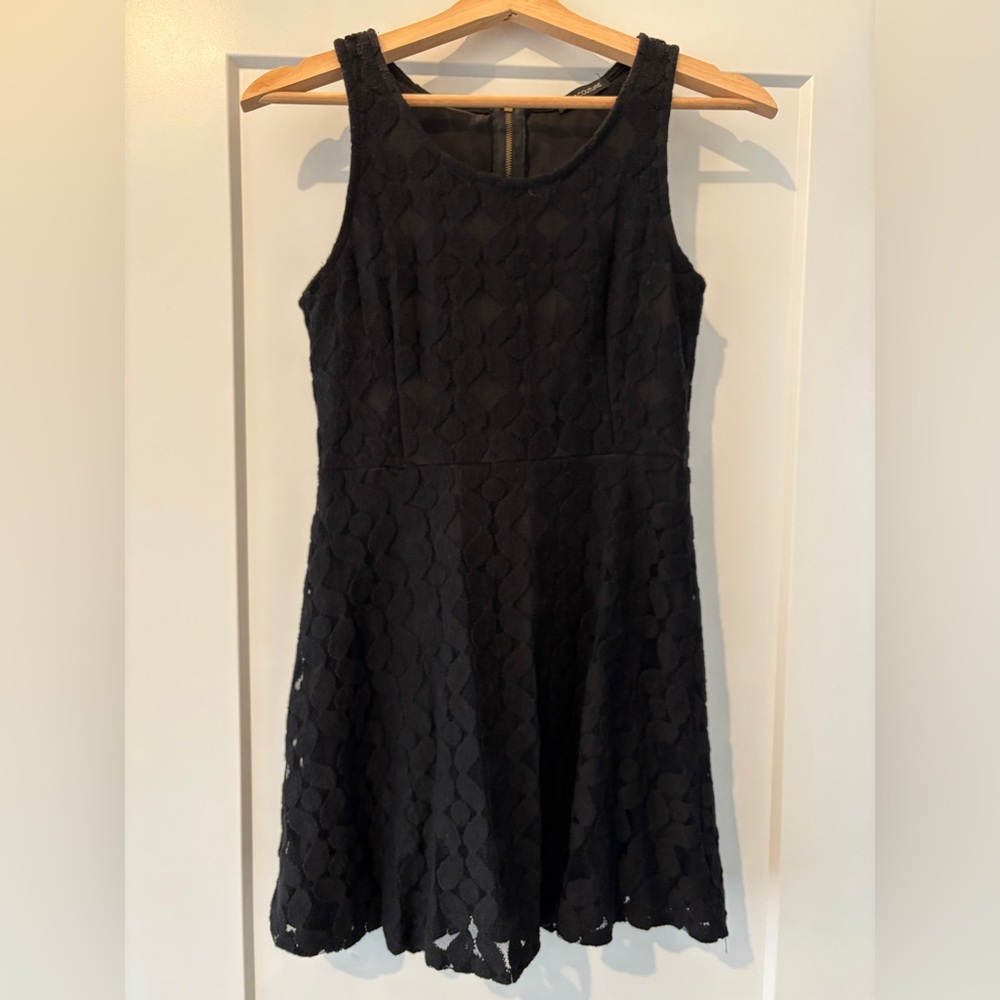 Jella Couture women’s black lace cocktail dress S